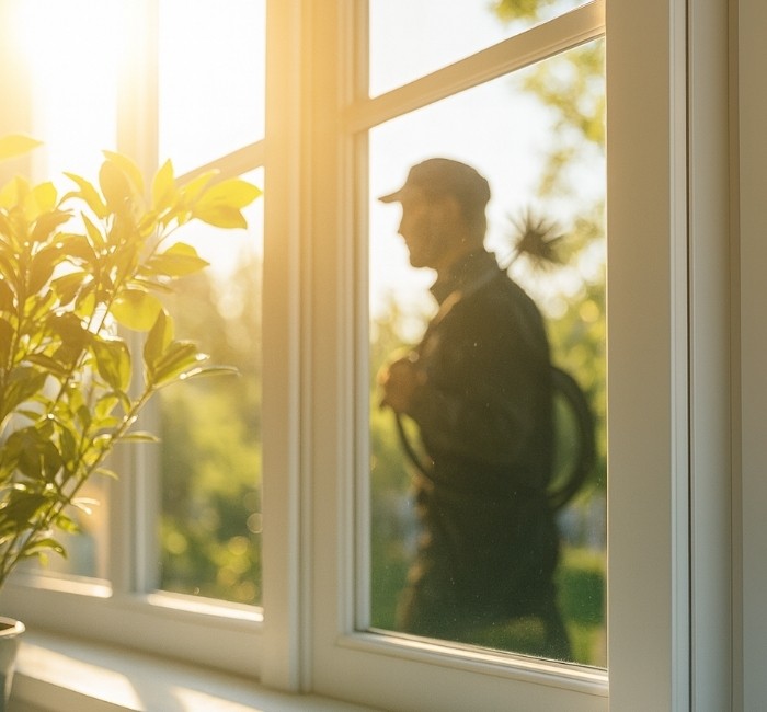 Nuohooja työssään Kuusamossa